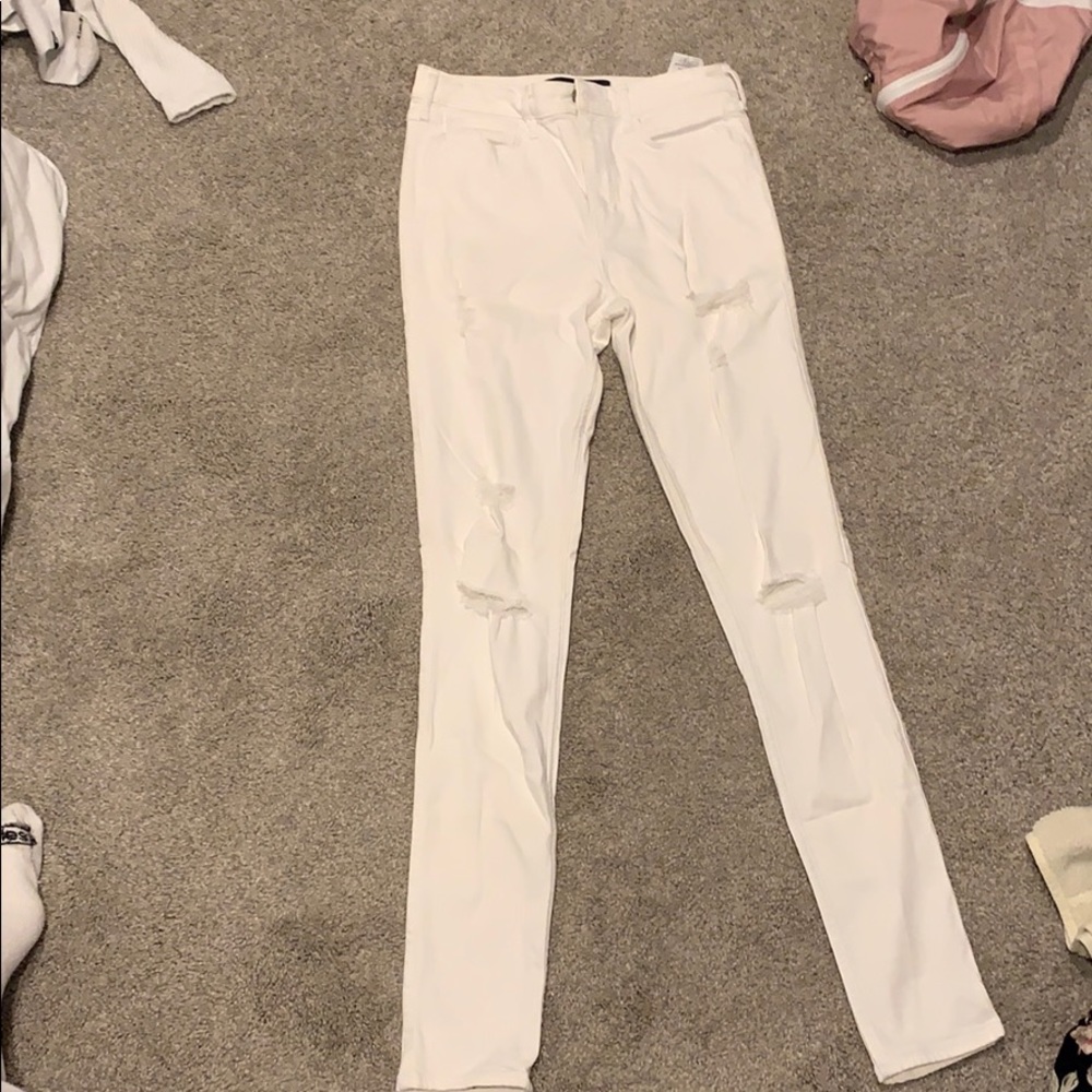 White Ripped Jeans
